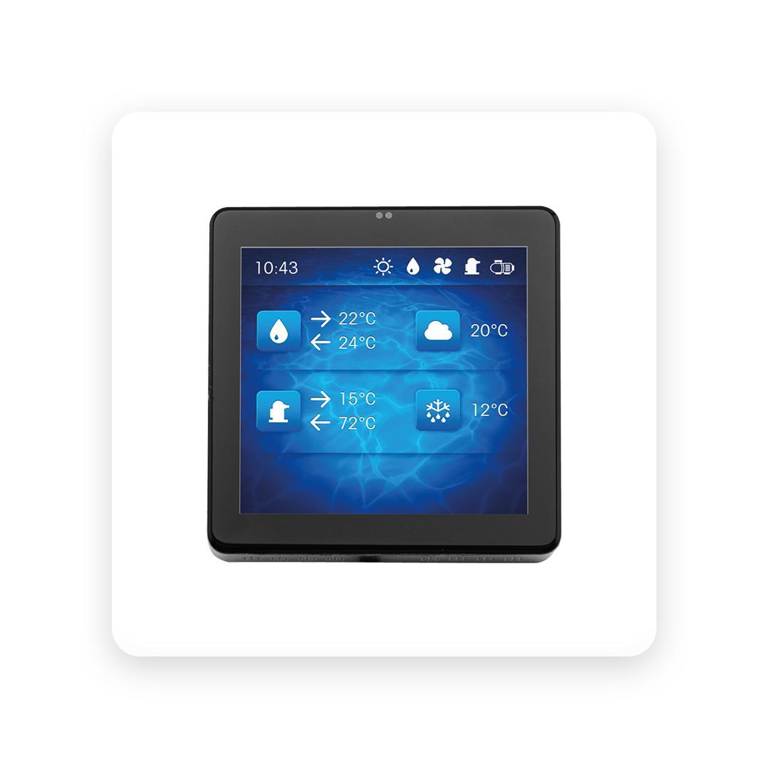 Display for heat pump