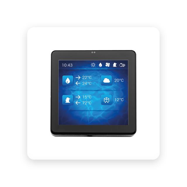 Display for heat pump