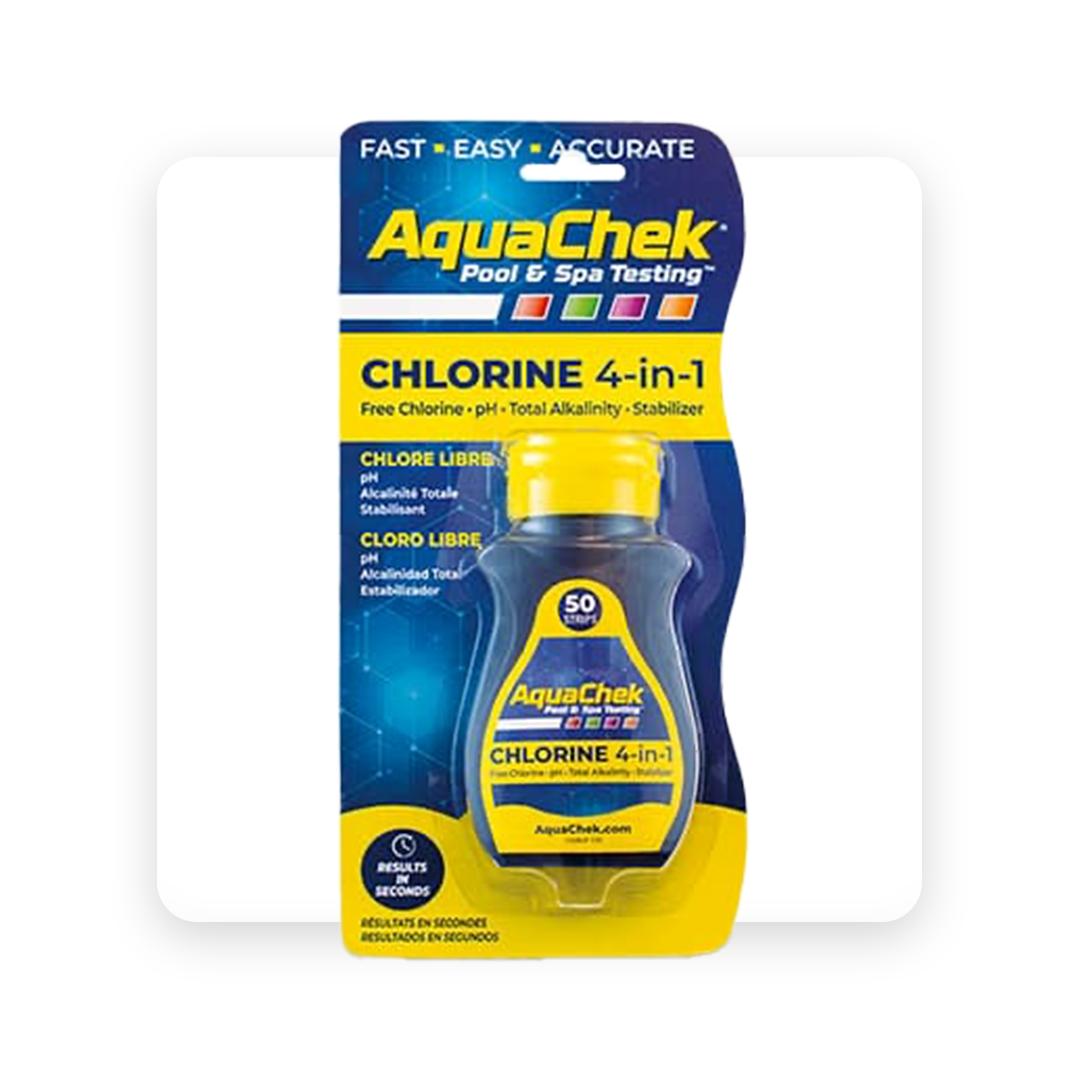AquaChek free chlorine 4-in-1