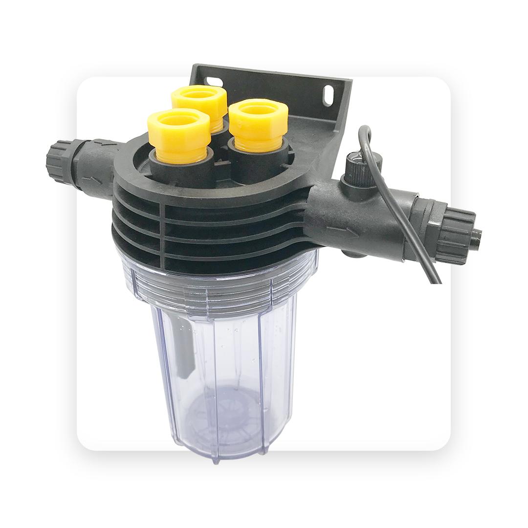 Seko porte sonde 24 mm transparent avec raccordement 3 x 1/2
