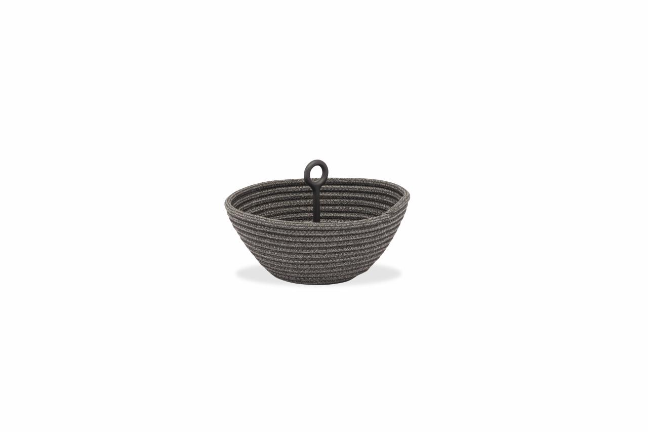 STAY BRAID BOWL ALU SMALL - Charcoal