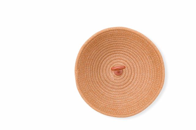 STAY BRAID BOWL ALU MEDIUM - terracotta