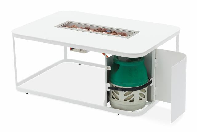 FOGO FIRE PIT rectangular white