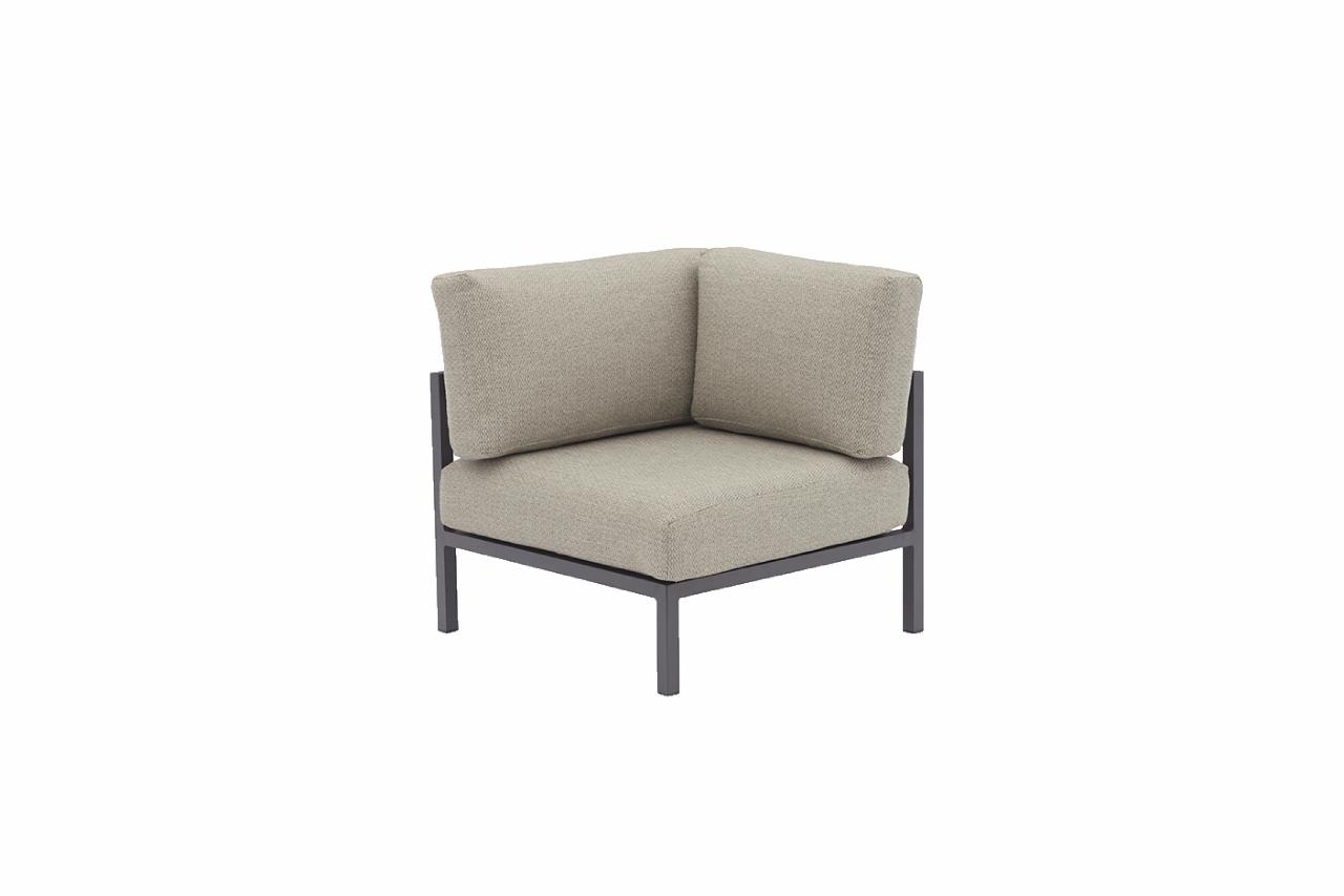 STAY MINIMALISTIC corner lounge Charcoal/light grey