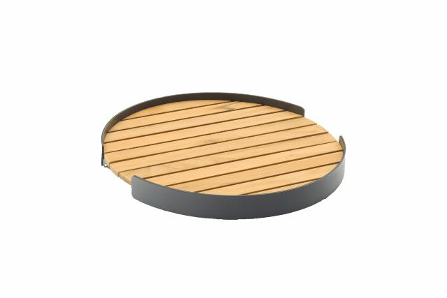 STAY ROUND TRAY TEAK