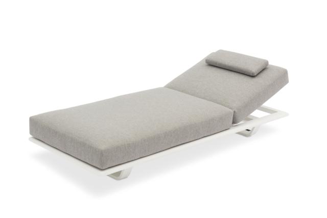 STAY FLEX single sunlounger charcoal legs