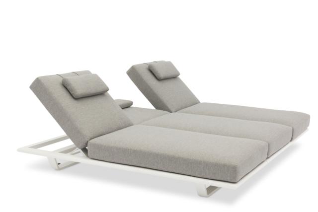 STAY FLEX Triple sunlounger charcoal legs