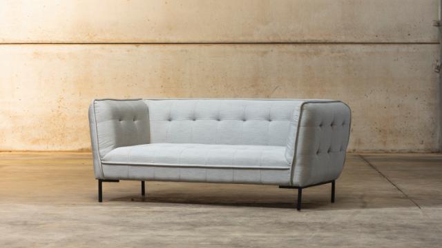 STAY GRID DOUBLE SOFA Lead Chiné