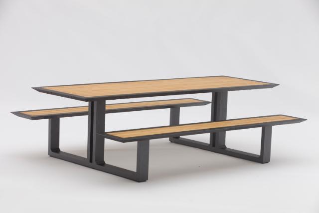 STAY NATURAL PICNIC TABLE Charcoal/teak