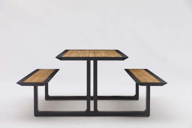 STAY NATURAL PICNIC TABLE Charcoal/teak