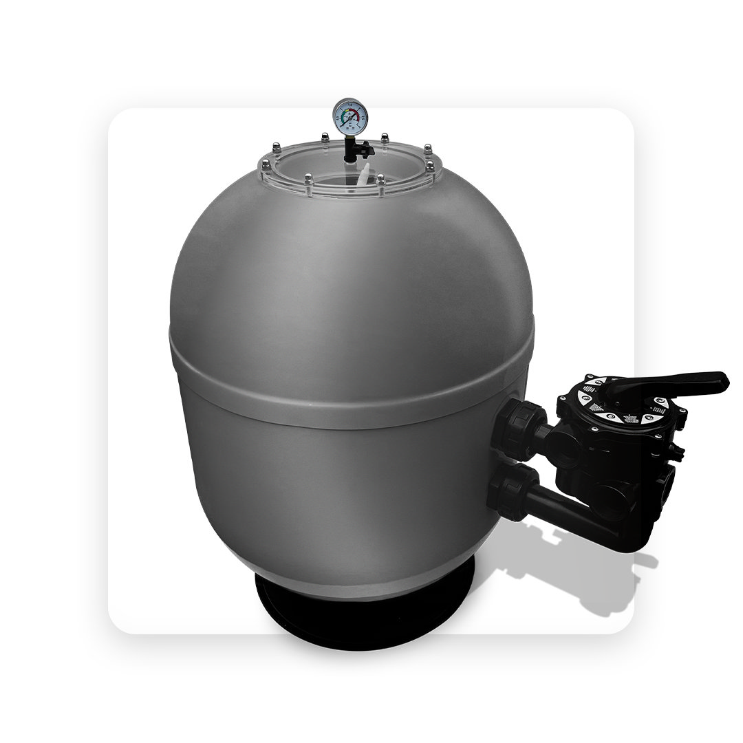 Sun plus Sand filter sidomontering