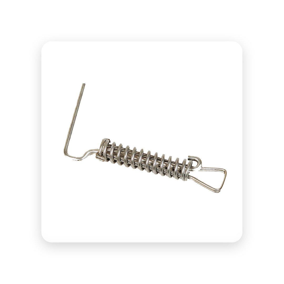 Piton inox met veer