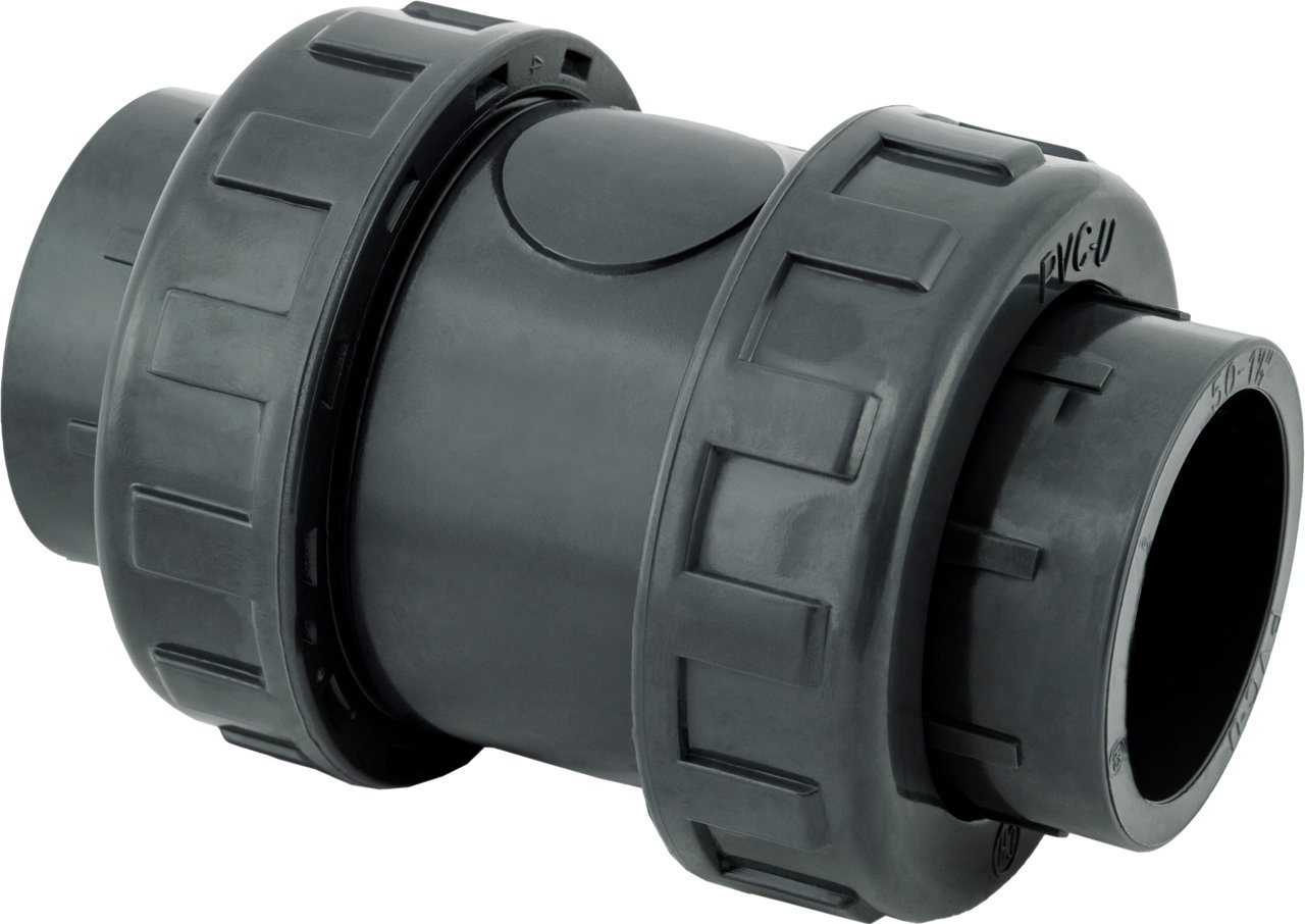 PVC Backventil med fri kula PN16