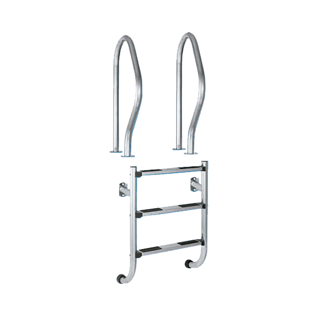Ladder 2-piece 3 steps stainless steel 316 (with assembly kit)